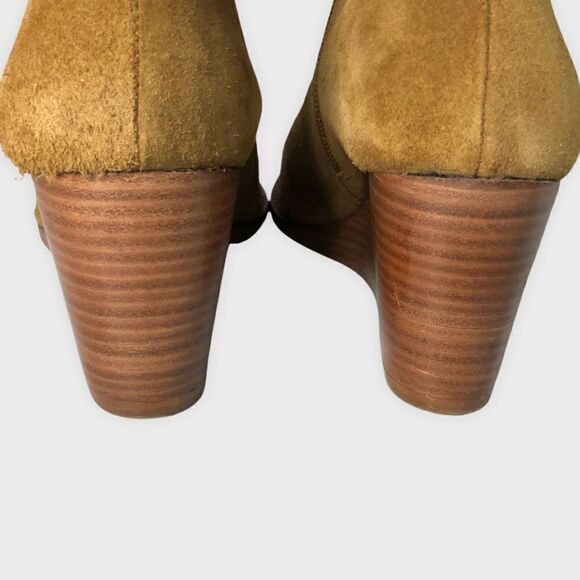Matisse Essentials Suede Wedge Boots Size 9 1/2 In Fawn - Picture 6 of 11